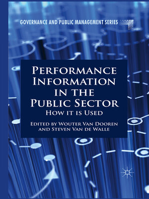 cover image of Performance Information in the Public Sector
